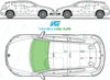 Volkswagen Scirocco 2008/-Windscreen Replacement-Windscreen-Green (standard tint 3%)-Rain/Light Sensor-VehicleGlaze