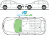 Volkswagen Touareg 2003-2010-Windscreen Replacement-Windscreen-Green With Grey Top Tint-No Extra Options-VehicleGlaze