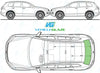 Volkswagen Touareg 2010/-Windscreen Replacement-Windscreen-Green (standard tint 3%)-Rain/Light Sensor + Acoustic-VehicleGlaze