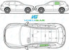 Volkswagen Touareg 2010/-Windscreen Replacement-Windscreen-Green (standard tint 3%)-Rain/Light Sensor + Acoustic-VehicleGlaze